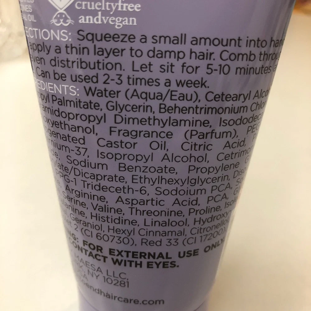 Root To End Purple Hair Mask Strand Reviving Complex 6 OZ /177 ml